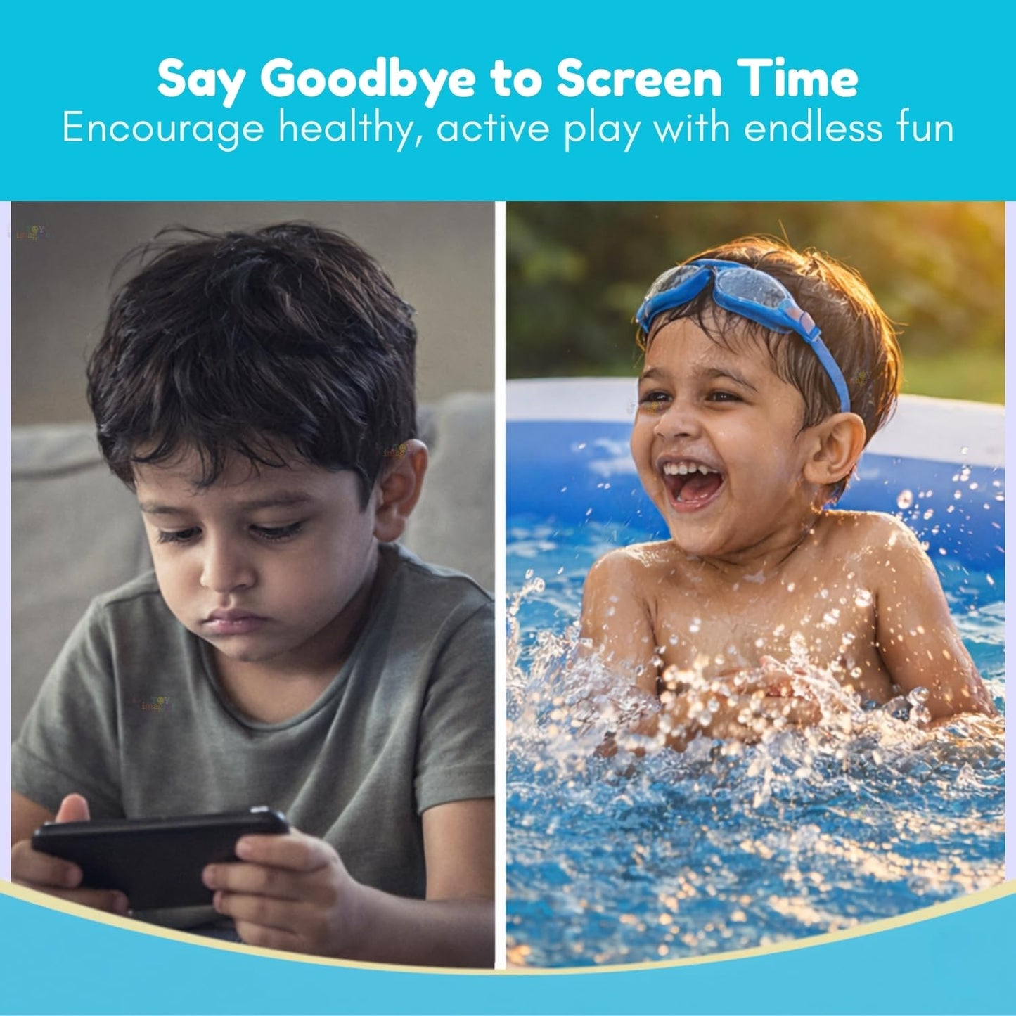 Toy Imagine 𝟏𝟎 𝐅𝐭 Big Inflatable Swimming Pool