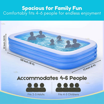 Toy Imagine 𝟏𝟎 𝐅𝐭 Big Inflatable Swimming Pool